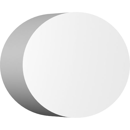 Ekena Millwork Standard Dalton Rosette with Square Edge, 5"W x 3 1/4"H x 1"P ROSP050X033X100DAL00